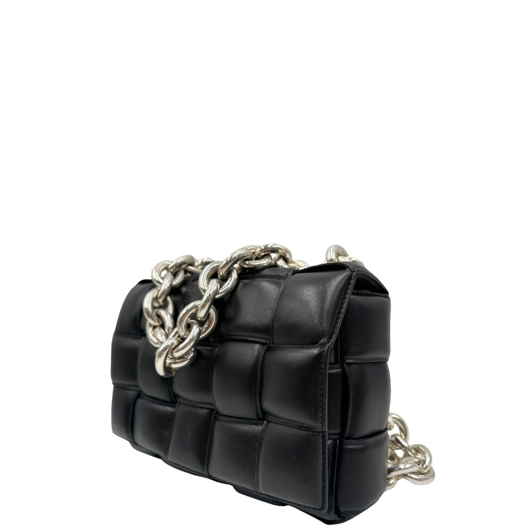 Borsa Chain Cassette Bottega Veneta nera