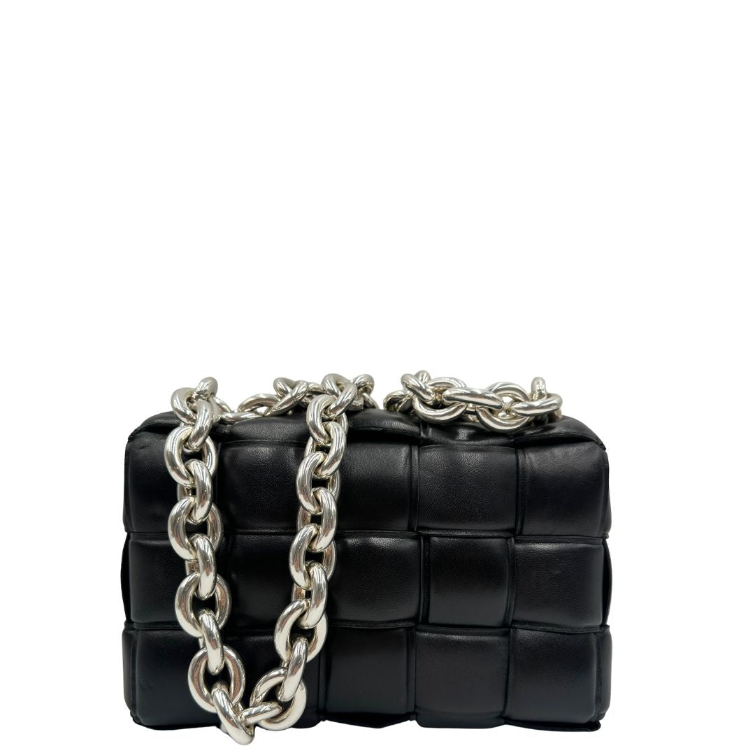 Borsa Chain Cassette Bottega Veneta nera