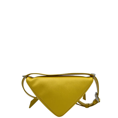 Borsa Triangle Prada gialla