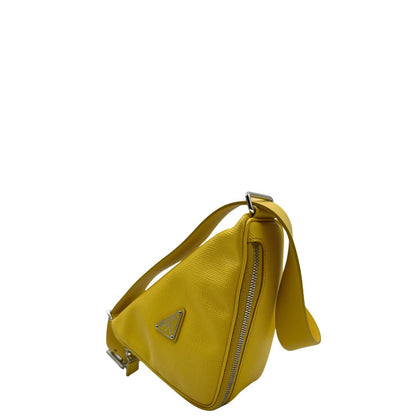 Borsa Triangle Prada gialla