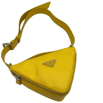 Borsa Triangle Prada gialla