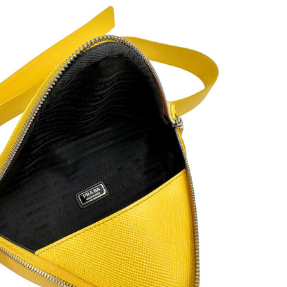 Borsa Triangle Prada gialla
