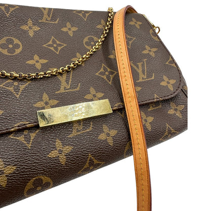  Borsa Louis Vuitton Favorite in canvas monogram con parti metalliche dorate, di lusso, originale, ottime condizioni, usata