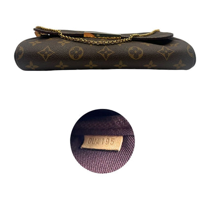 base  Borsa Louis Vuitton Favorite in canvas monogram con parti metalliche dorate, di lusso, originale, ottime condizioni, usata 