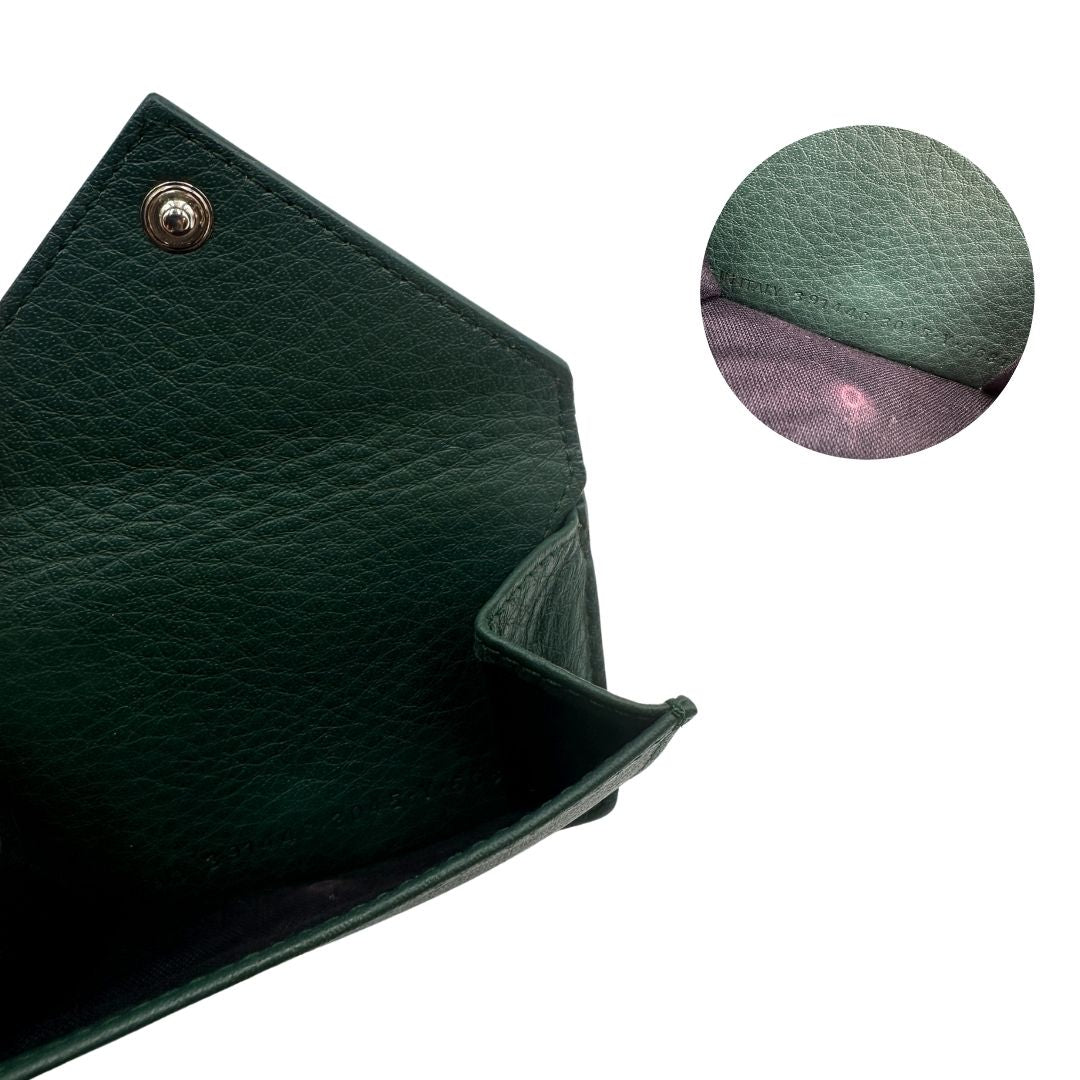 Portafoglio Balenciaga Papier Mini verde