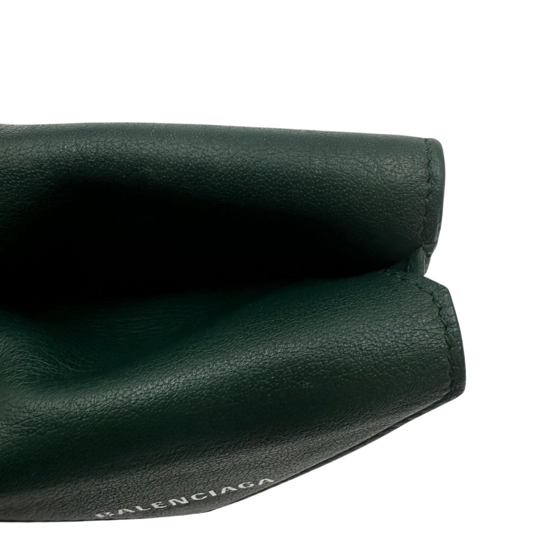 Portafoglio Balenciaga Papier Mini verde