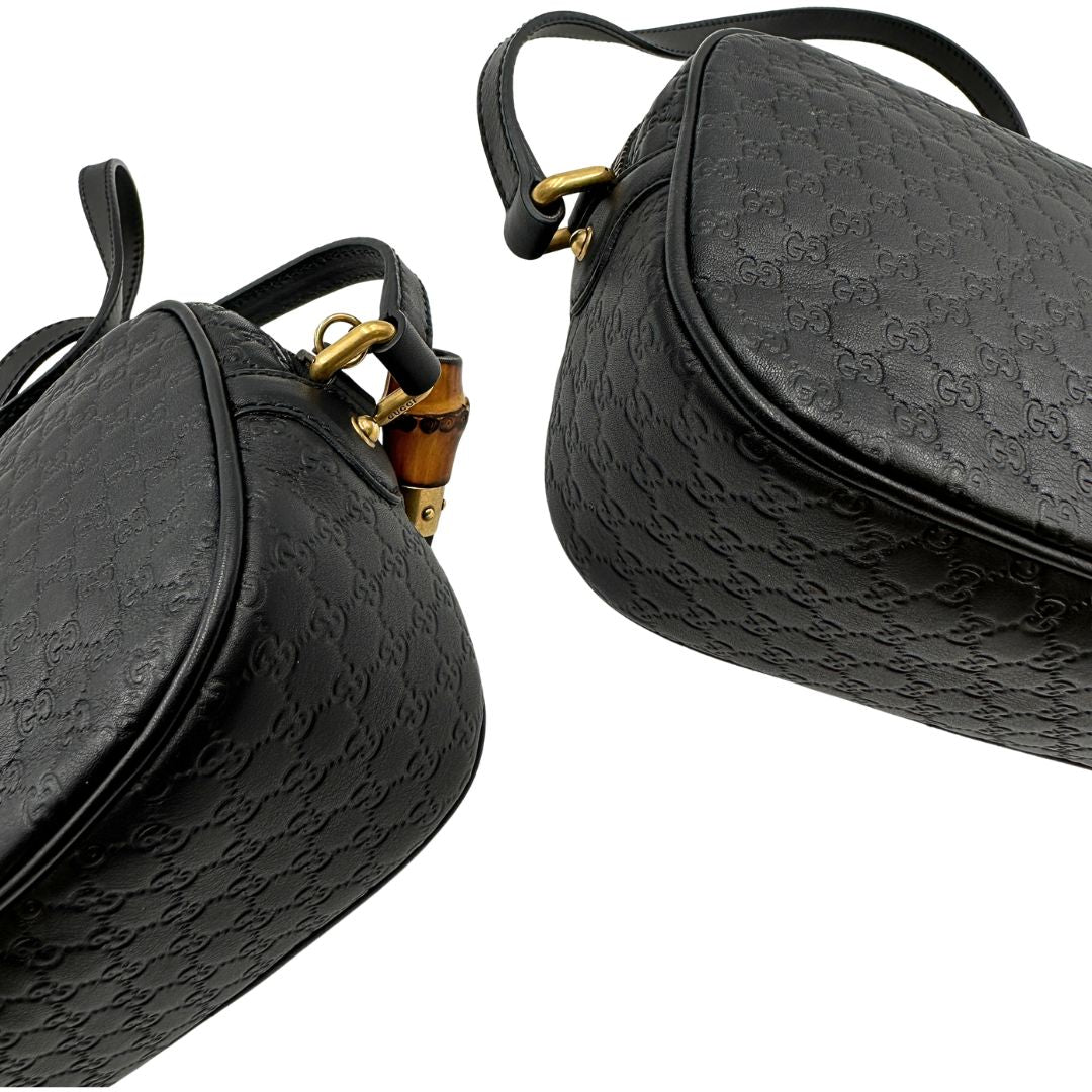 Camera bag Gucci Bamboo microguccissima