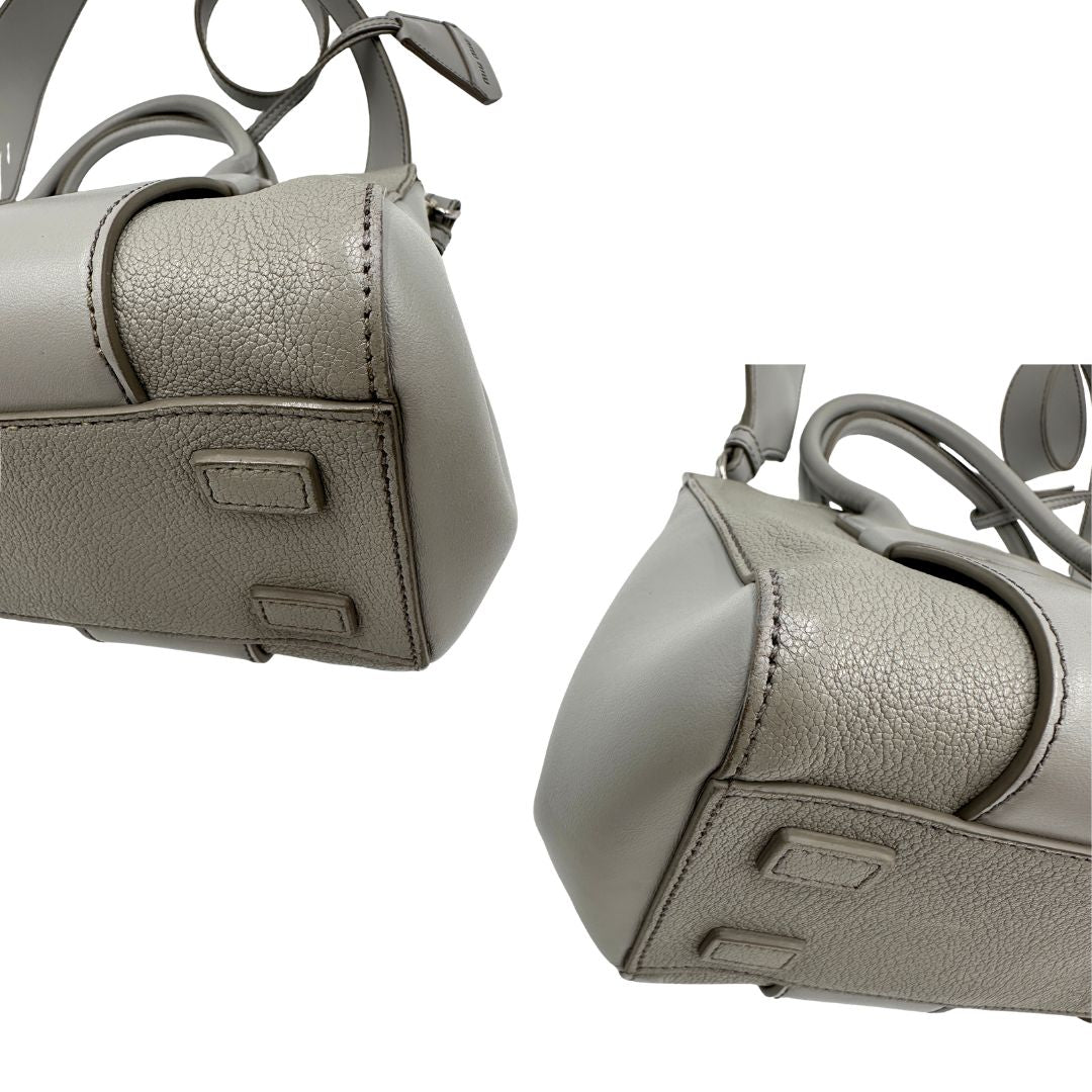 Borsa Tote Miu Miu grigia