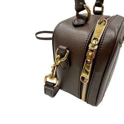 lato Borsa Gucci in canvas GG Supreme con l'iconica striscia Web verde e rossa, di lusso, originale, ottime condizioni, usata 