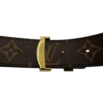  Cintura LV double face in canvas marrone monogram e nera