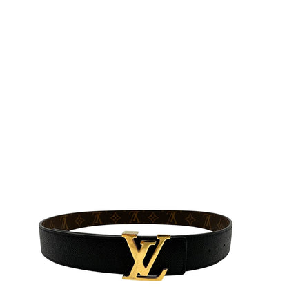  Cintura LV double face in canvas marrone monogram e nera