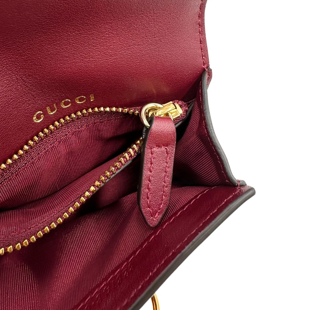Portafoglio Gucci bordeaux