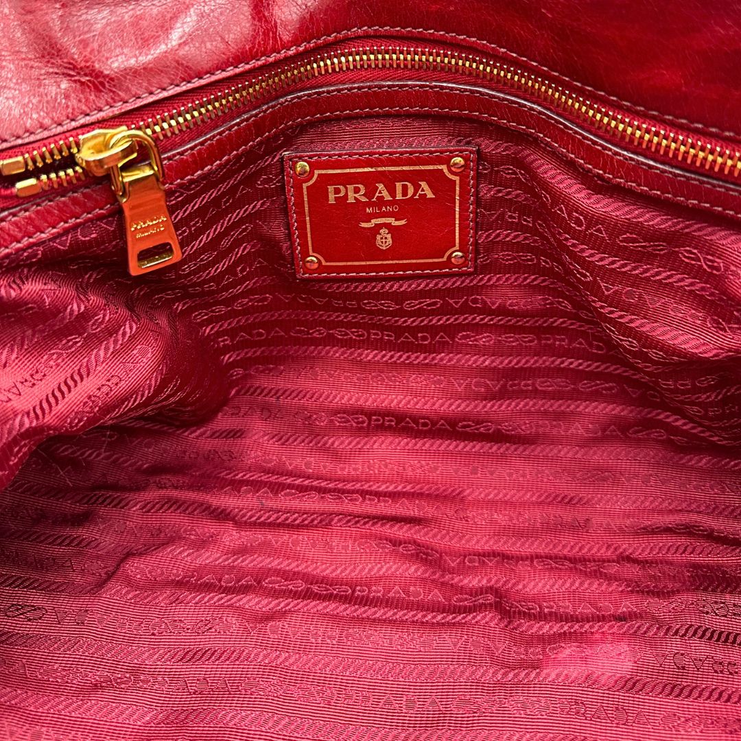 Tote Prada bordeaux