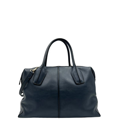 Retro, Borsa Tod's in pelle blu indossabile a tracolla, a spalla o a mano. Originale, usata, di lusso, in ottime condizioni.