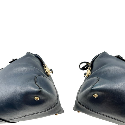 Angoli, Borsa Tod's in pelle blu indossabile a tracolla, a spalla o a mano. Originale, usata, di lusso, in ottime condizioni.