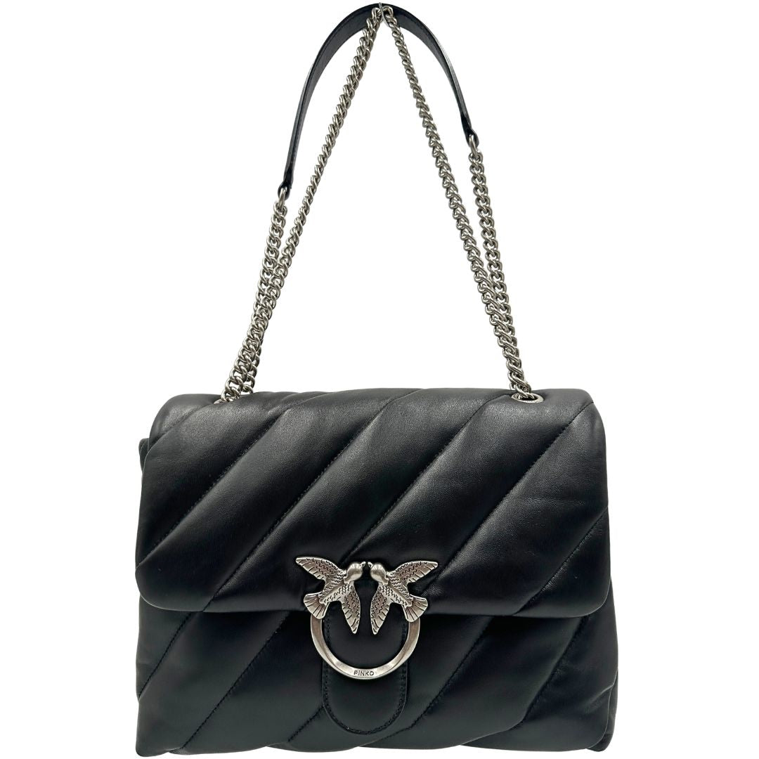 Borsa Pinko Maxi Love Puff nera