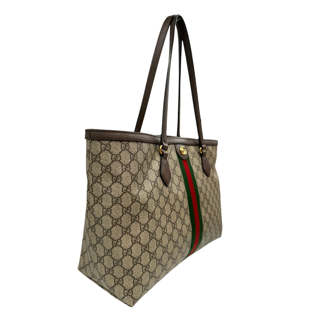 lato Borsa Gucci realizzata in canvas GG, di lusso, originale, ottime condizioni, usata 