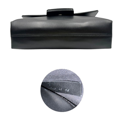 base Borsa Hogan H-Bag in pelle nera munita di doppi manici, indossabile a spalla, di lusso, originale, ottime condizioni, usata