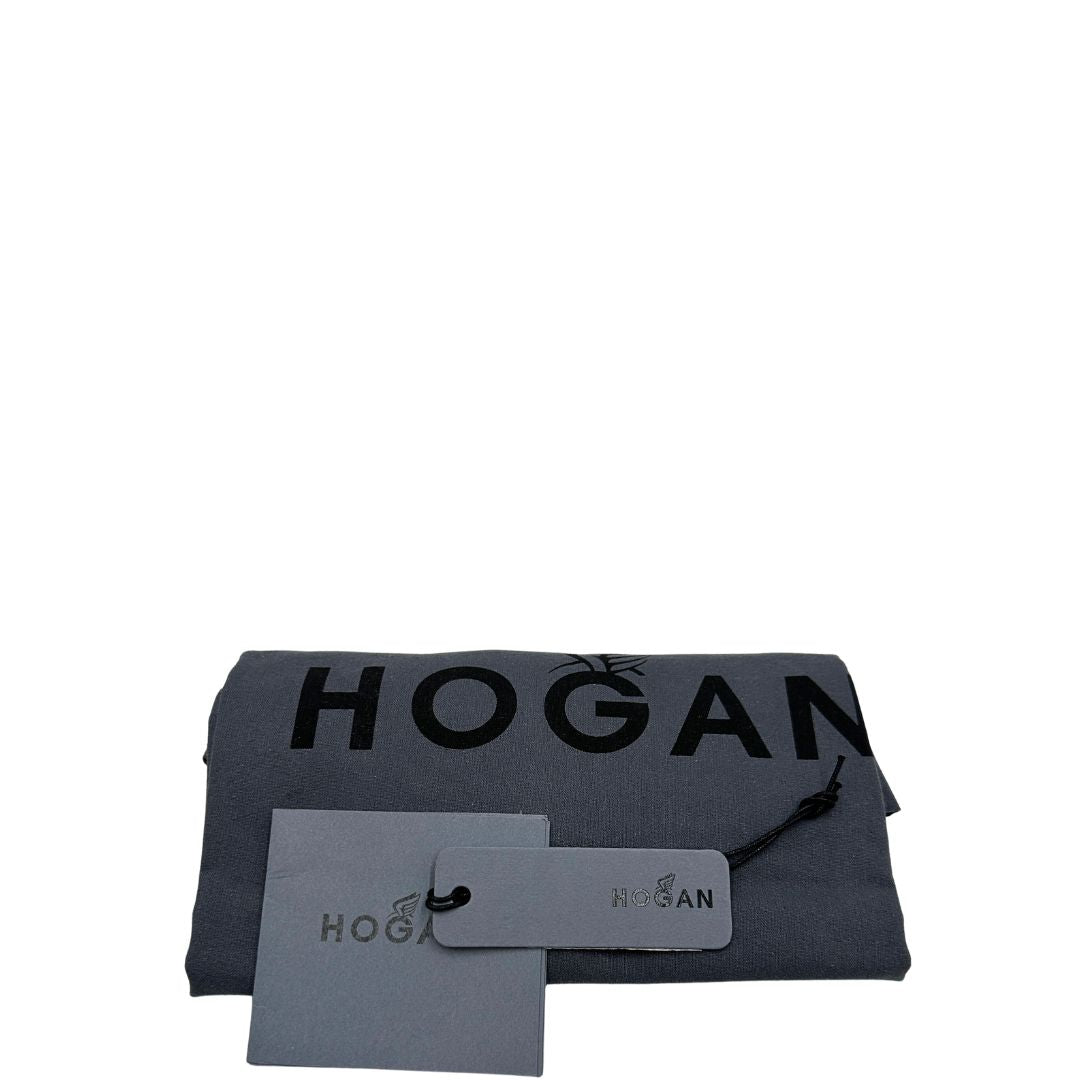 dustbag Borsa Hogan H-Bag in pelle nera munita di doppi manici, indossabile a spalla, di lusso, originale, ottime condizioni, usata 