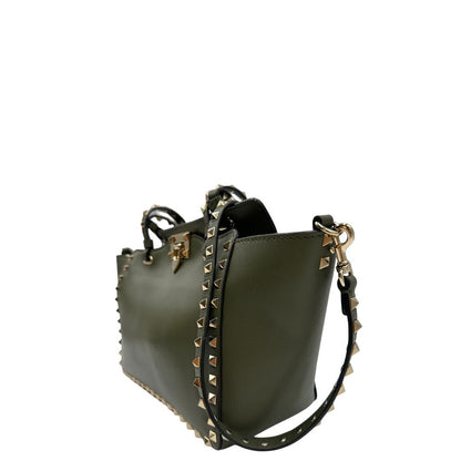 lato  Borsa V. G. in pelle verde