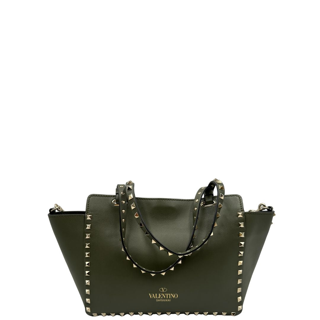 retro  Borsa V. G. in pelle verde 