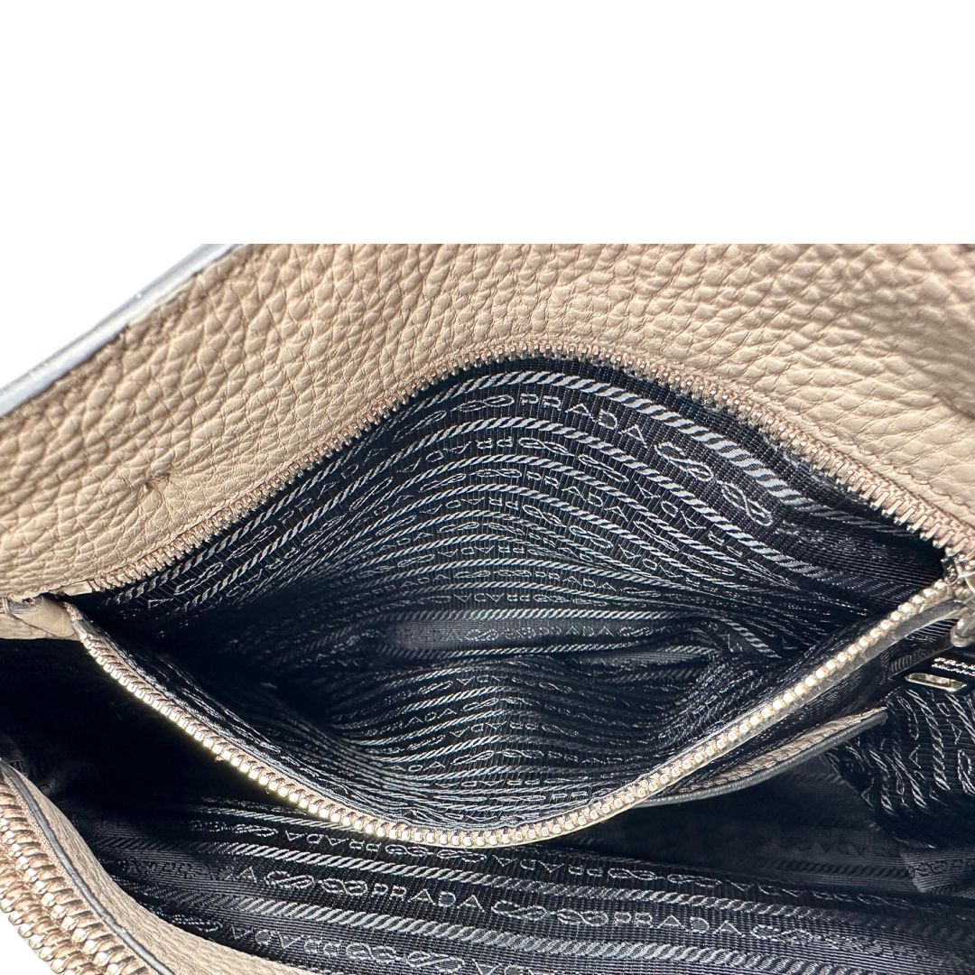 Satchel Prada grigia
