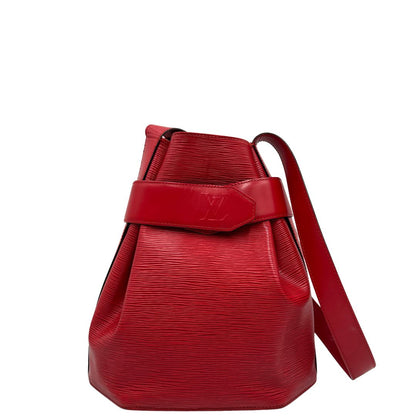 front Borsa realizzata nell'iconica pelle Epi di colore rosso, di lusso, originale, ottime condizioni, usata 