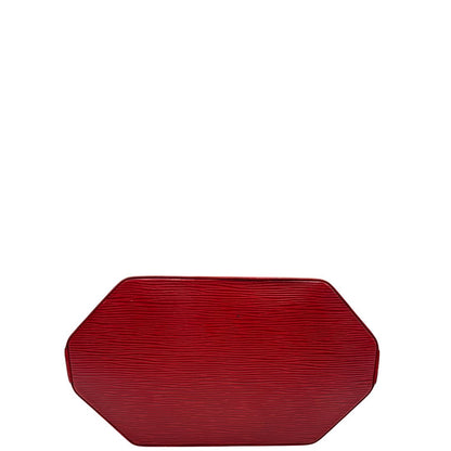 base Borsa realizzata nell'iconica pelle Epi di colore rosso, di lusso, originale, ottime condizioni, usata 