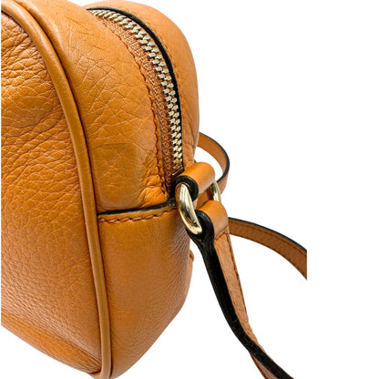 Borsa Gucci Soho in pelle martellata color curcuma, di lusso, originale, usata, buone condizioni
