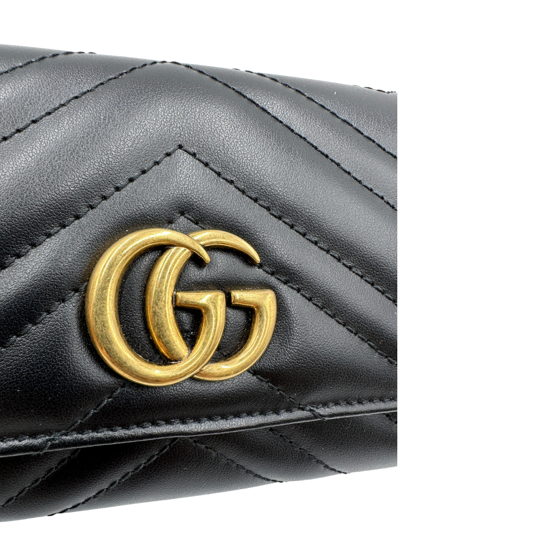 Portafoglio Gucci Marmont nero