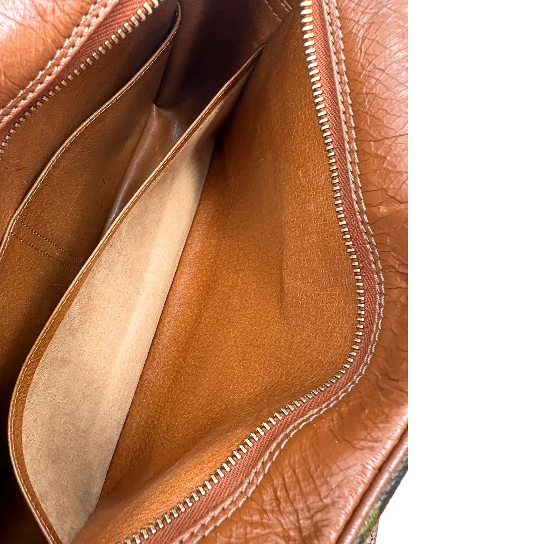 interno Borsa Sac Bandoulière LV in canvas marrone monogram, di lusso, originale, ottime condizioni, usata