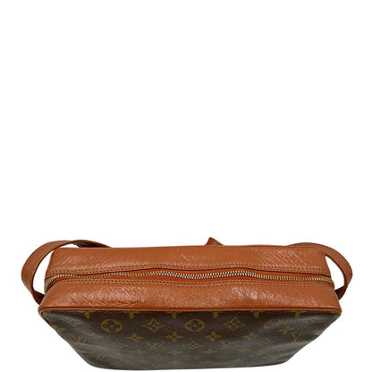 chiusura Borsa Sac Bandoulière LV in canvas marrone monogram, di lusso, originale, ottime condizioni, usata