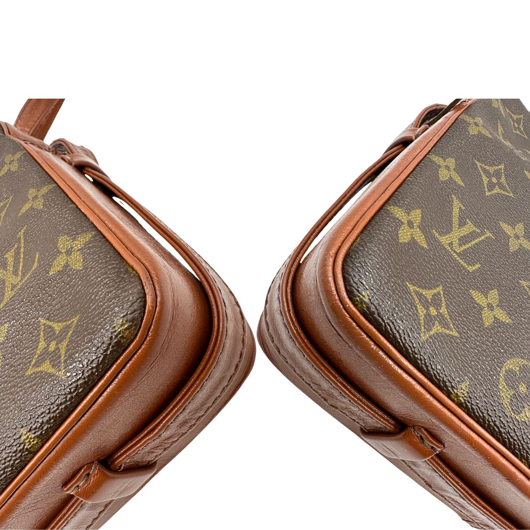 angoli Borsa Sac Bandoulière LV in canvas marrone monogram, di lusso, originale, ottime condizioni, usata