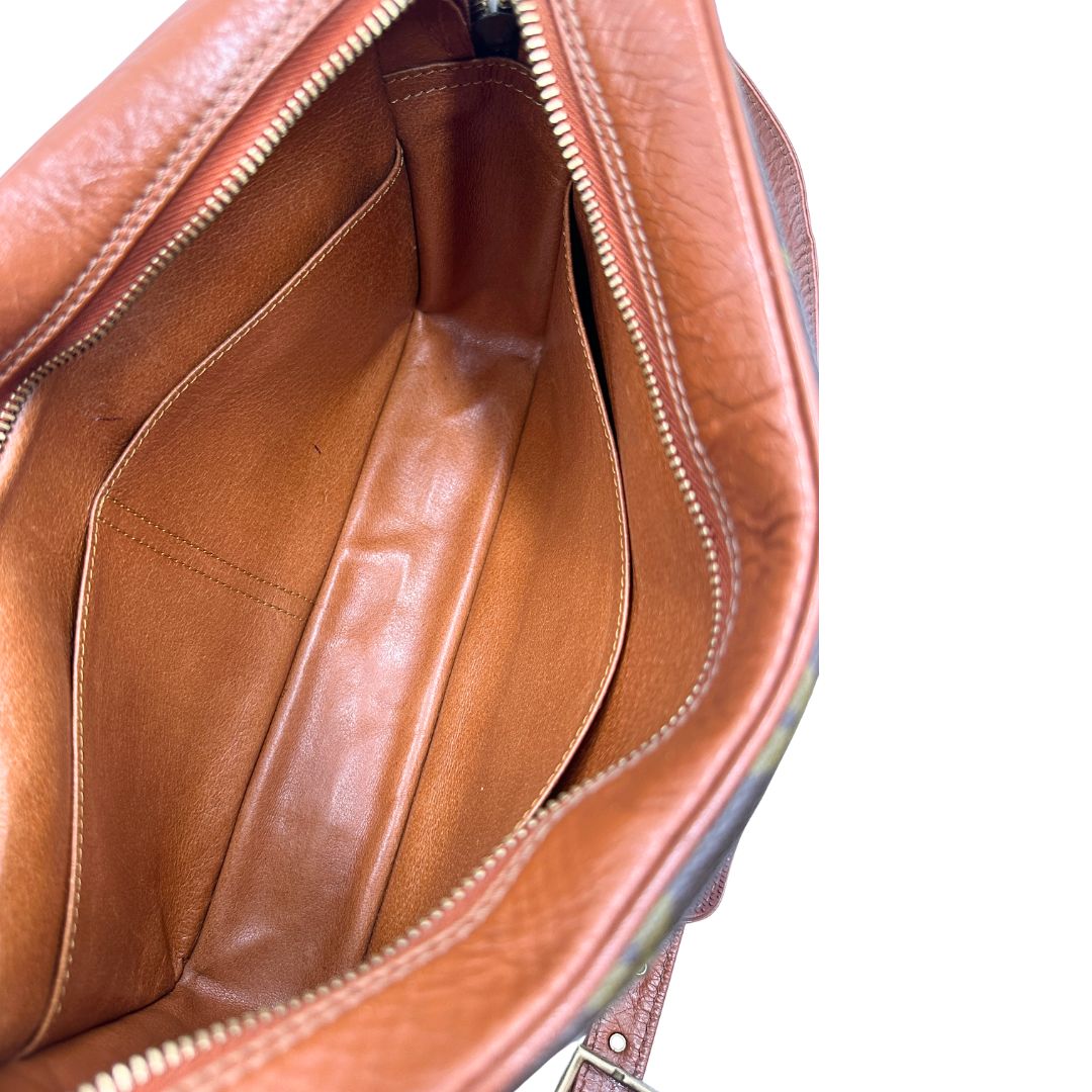 interno Borsa Sac Bandoulière LV in canvas marrone monogram, di lusso, originale, ottime condizioni, usata