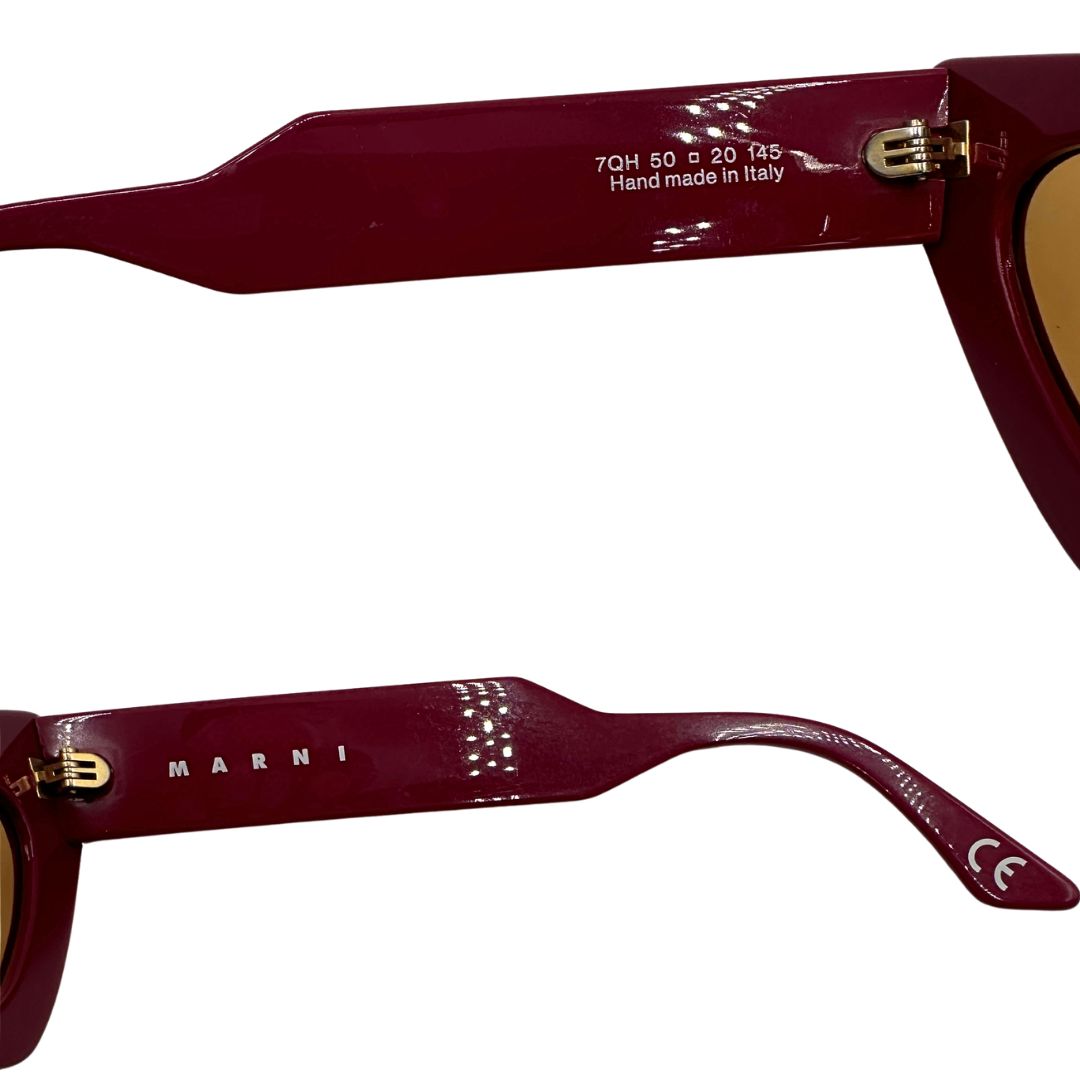 Occhiali da sole Marni in acetato color magenta