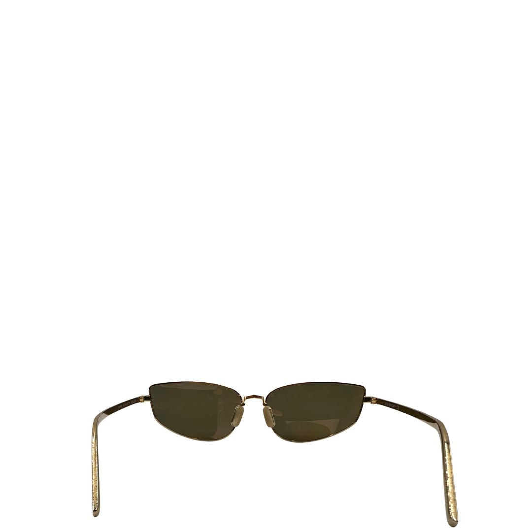 Occhiali da sole Givenchy in metallo dorato 