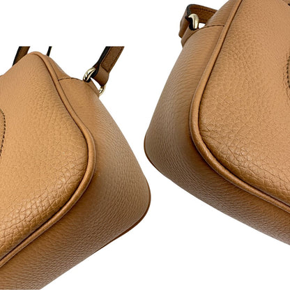angoli Borsa Gucci Soho in pelle martellata color sabbia, di lusso, eccellenti condizioni, usata 