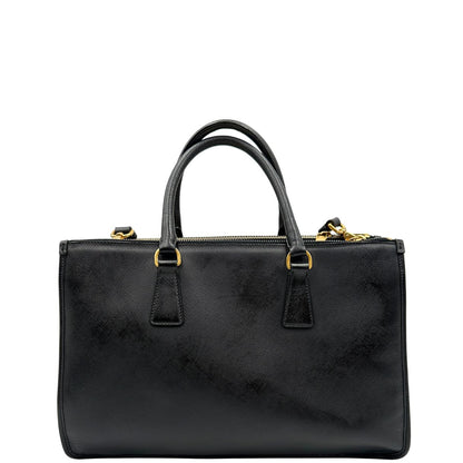 retro  Borsa Prada in pelle saffiano nera, di lusso, originale, ottime condizioni, usata 