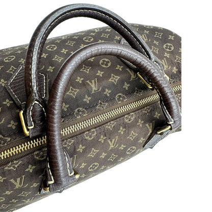 manici Bauletto Speedy 30 LV in tessuto con monogram mini lin 