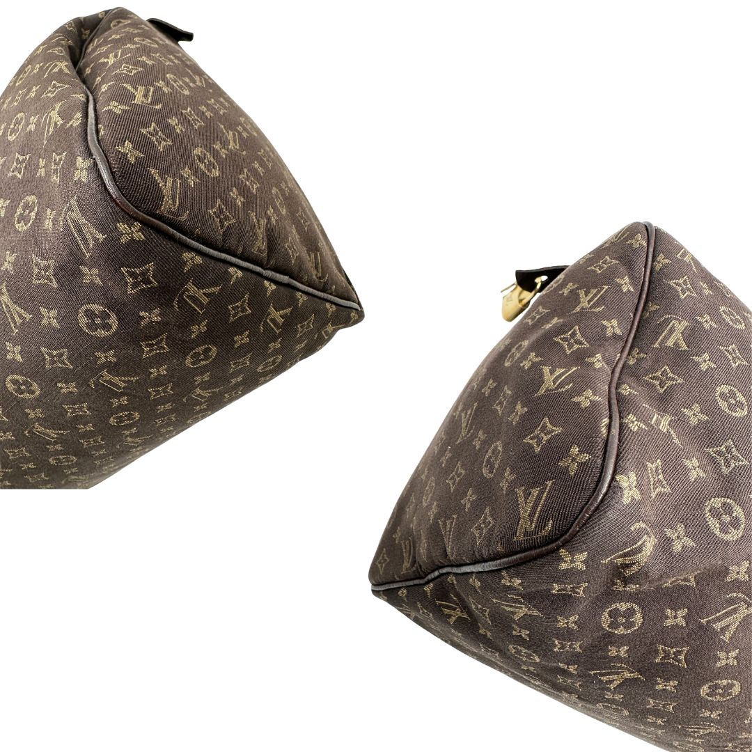 angoli Bauletto Speedy 30 LV in tessuto con monogram mini lin 