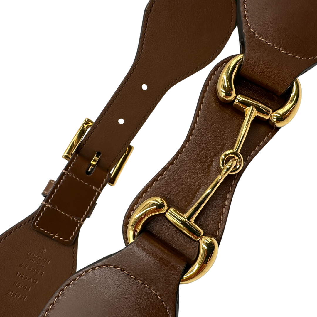 Cintura Gucci in tessuto Web verde e rosso