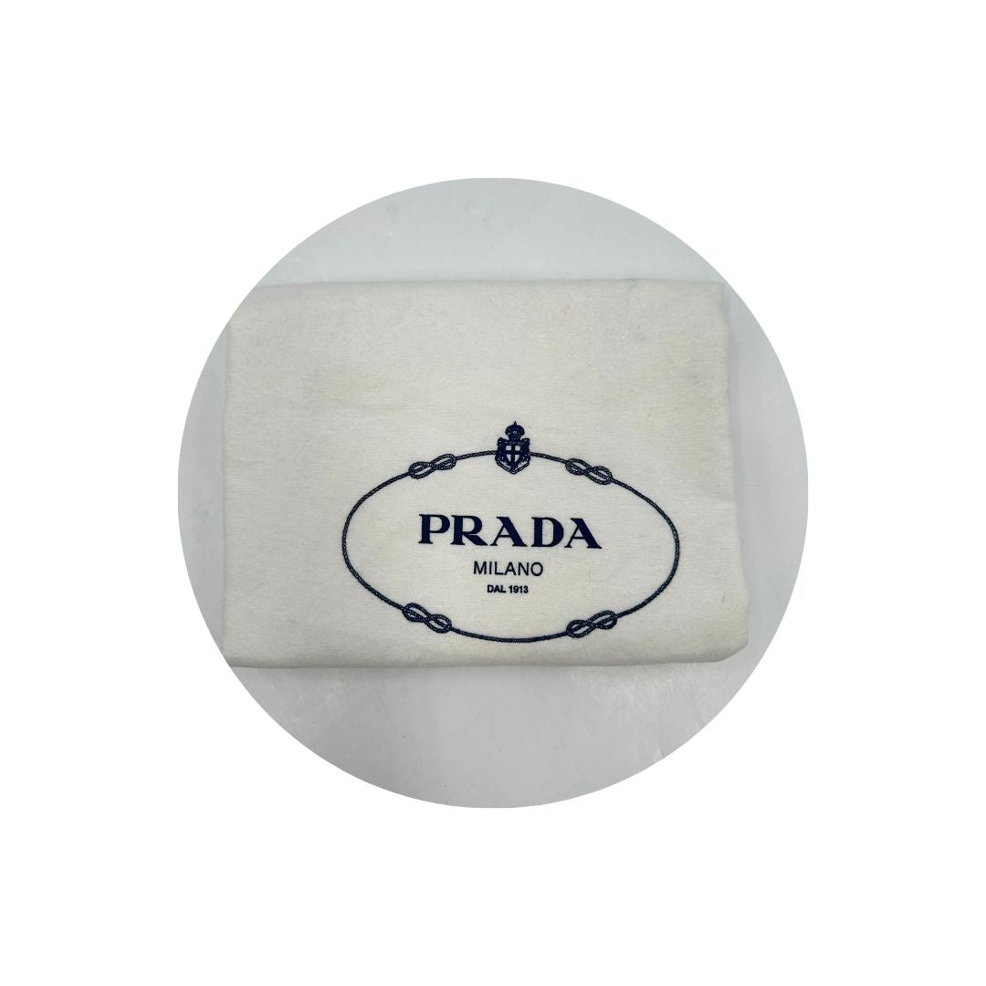 dustbag Borsa Prada in nylon verde