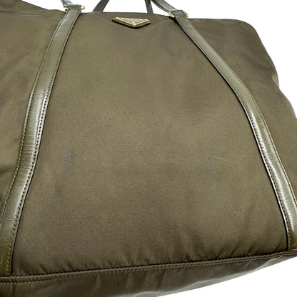 Borsa Prada in nylon verde