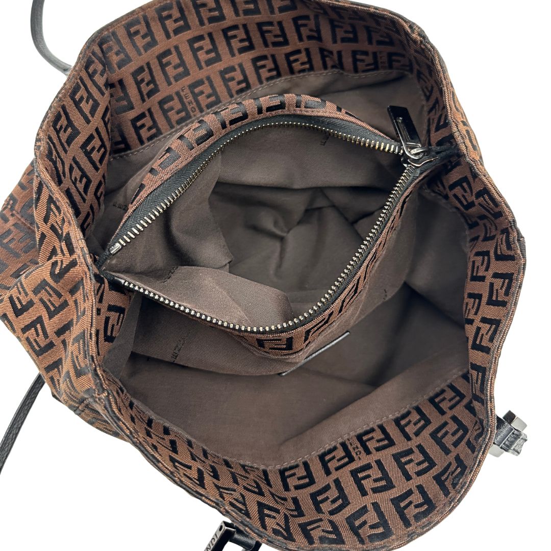 Tote Fendi Zucchino marrone