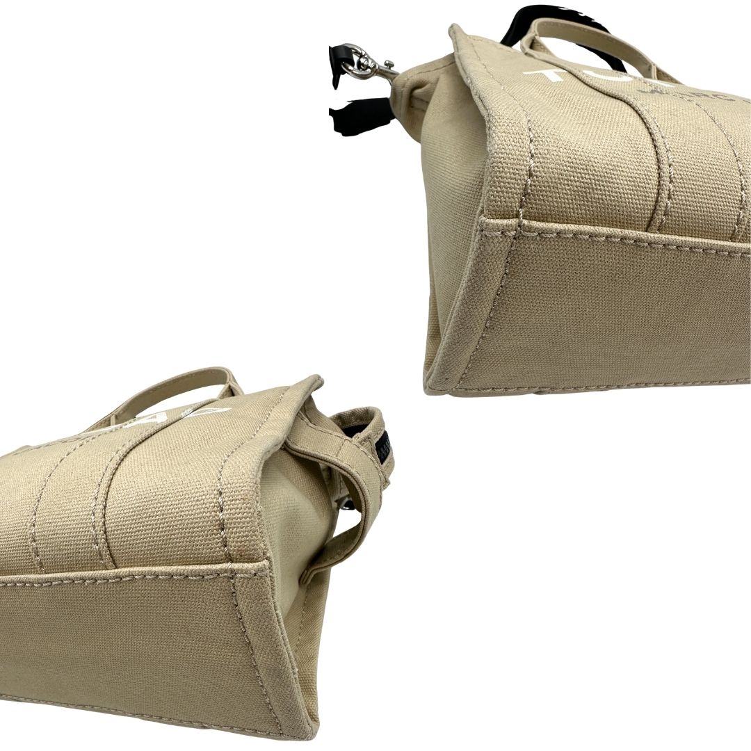 The Small Tote bag Marc Jacobs sabbia in tessuto beige