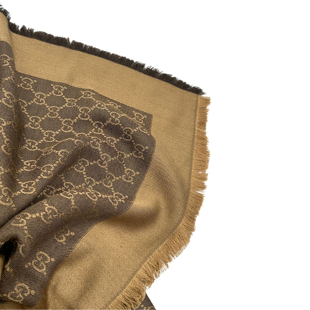 Scialle Gucci GG beige