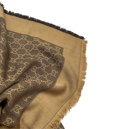 Scialle Gucci GG beige