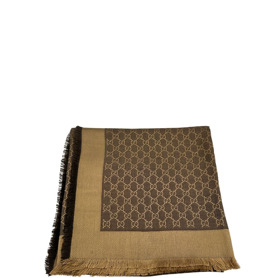 Scialle Gucci GG beige