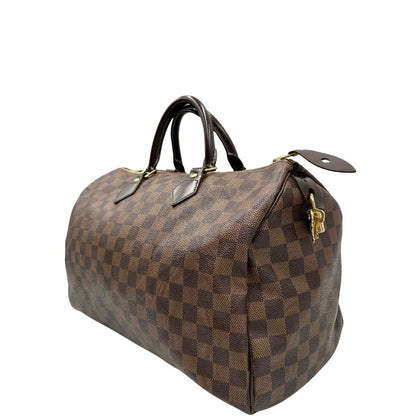 lato  Bauletto Speedy 35 LV in canvas Damier Ébène, di lusso, originale, ottime condizioni 
