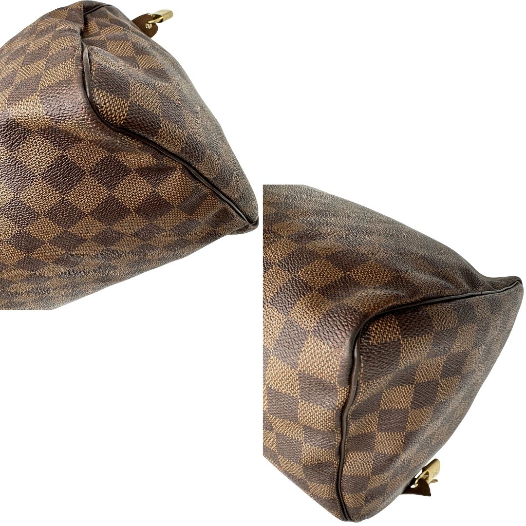 angoli  Bauletto Speedy 35 LV in canvas Damier Ébène, di lusso, originale, ottime condizioni 